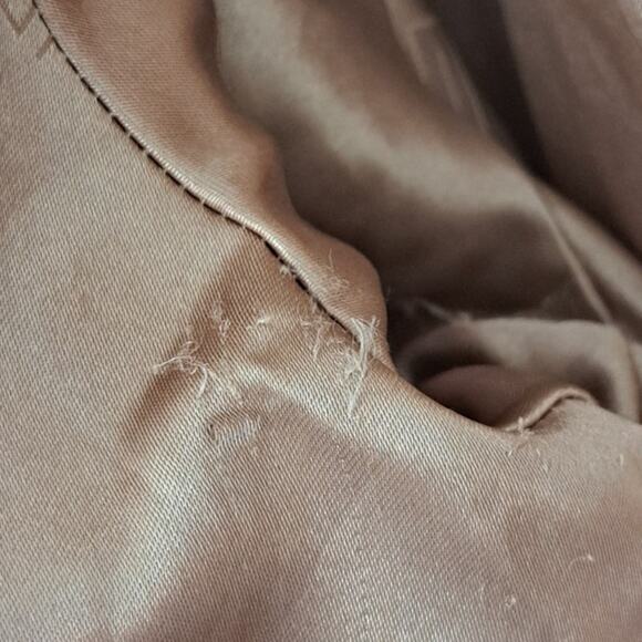 PAMELA MCCOY Lynx Faux Fur Coat Stroller Size Small Tan Off-White Mid Length - Picture 9 of 9